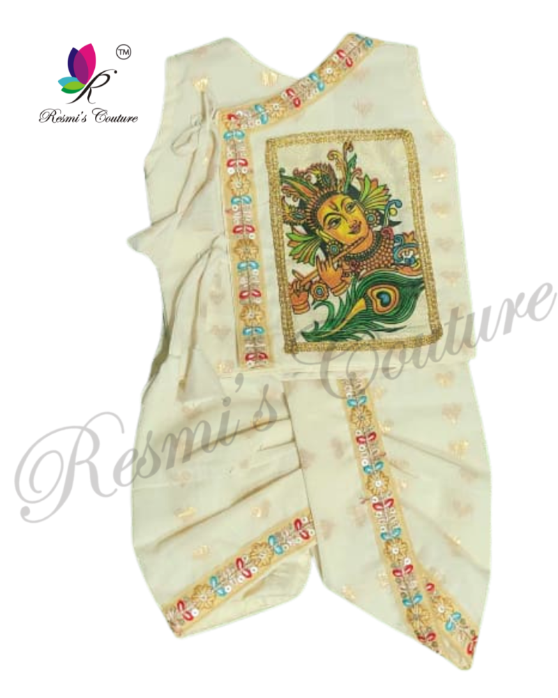 Cotton Lurex Krishna Kurta Dhoti