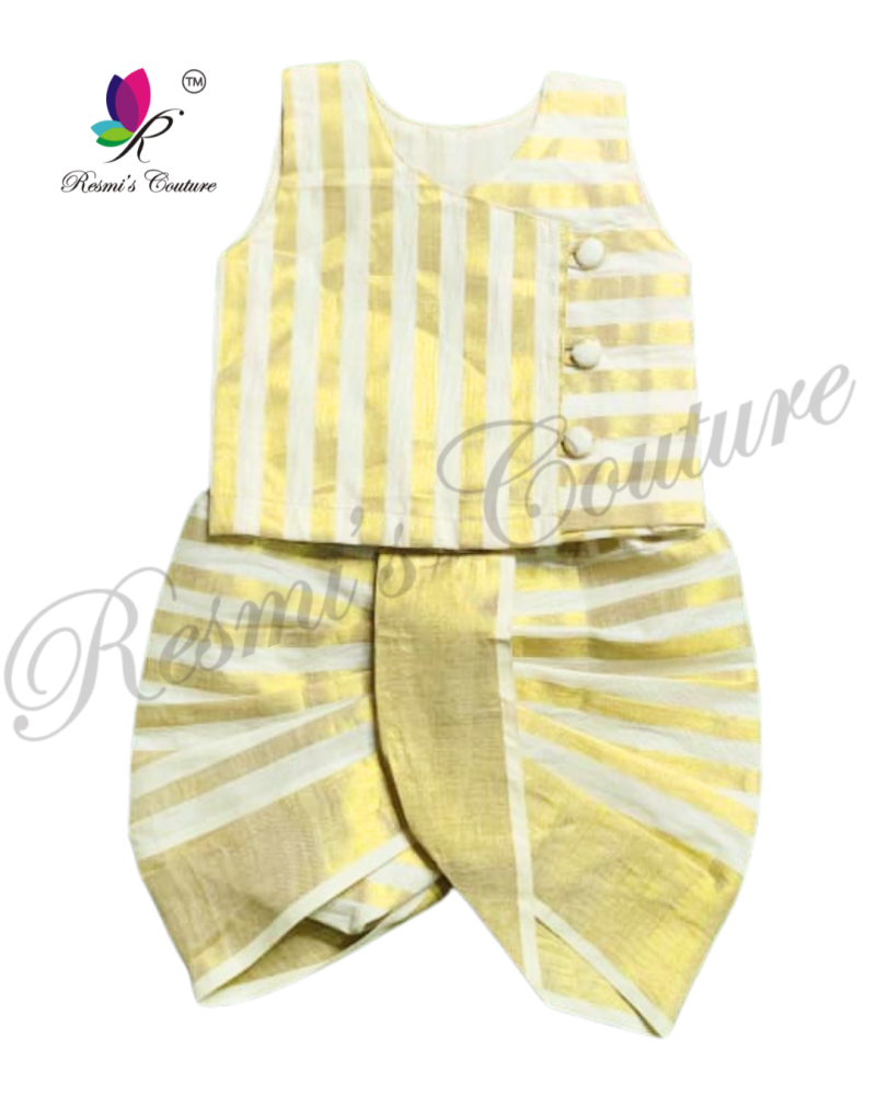 Striped Tissue Kurta Dhoti