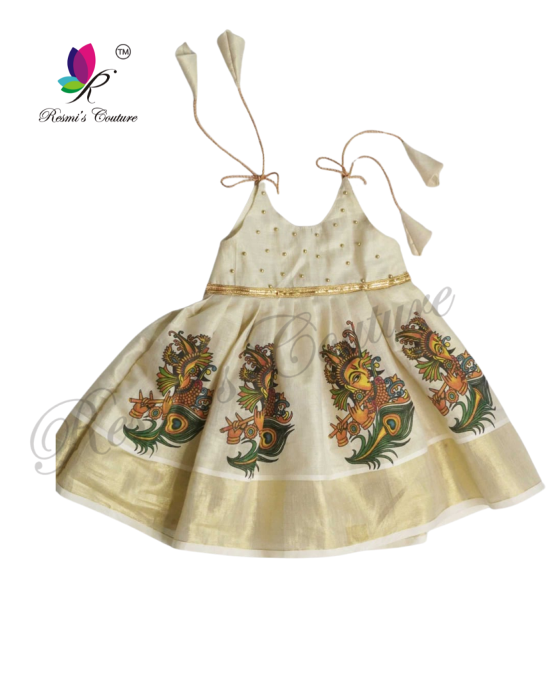 Noolukettu Krishna Tissue Frock