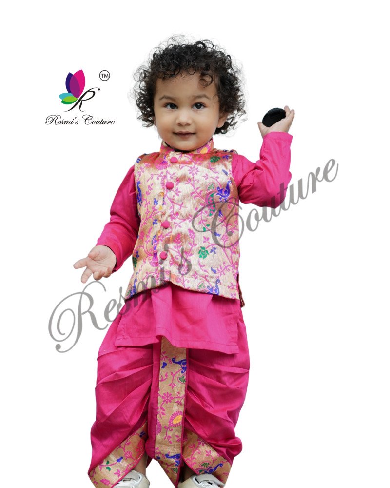 3 Piece Paithani Majenta set